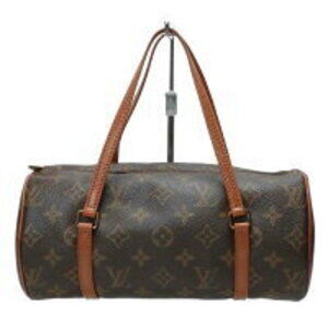 Louis Vuitton Papillon Monogram Handbag Canvas Leather Brown